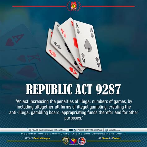punishment for online gambling|Republic Act No. 9287 .